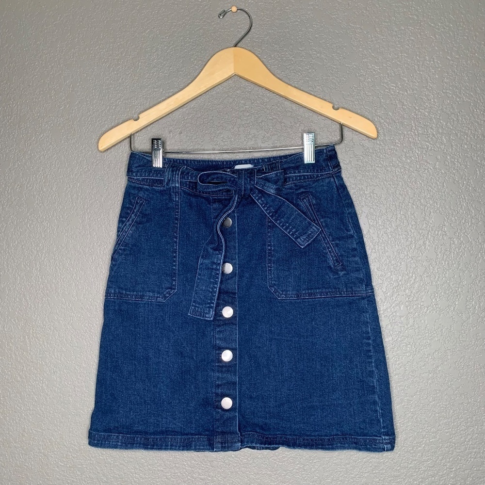 A New Day Blue Denim Skirt Size 4